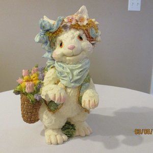 Easter~Girl Bunny Figurine.